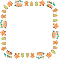 Christmas wreath frame. png