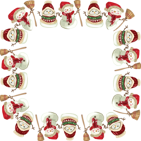 Christmas wreath frame. png