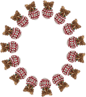 Christmas wreath frame. png