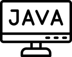 ilustración de diseño de icono de vector de java