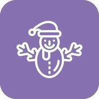 Snowman Vector Icon Design Illustration