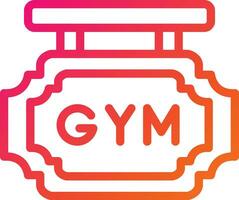 Gym Board Vector Icon Design Illustration