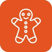Gingerbread man Vector Icon Design Illustration