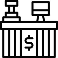 Cash counter Vector Icon Design Illustration