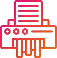 Paper Shredder Vector Icon Design Illustration