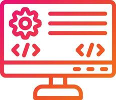 Backend Vector Icon Design Illustration