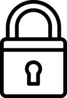 Padlock Vector Icon Design Illustration