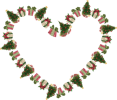 Christmas wreath frame. png