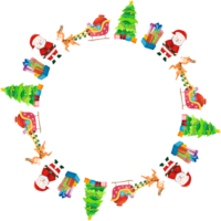 Christmas wreath frame. png