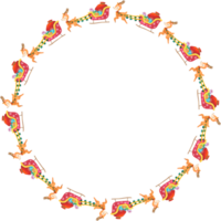 Christmas wreath frame. png