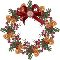 Navidad guirnalda ilustración en transparente antecedentes. png