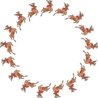 Christmas wreath frame. png