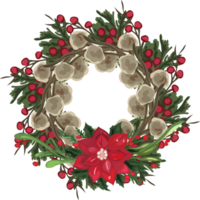 Navidad guirnalda ilustración en transparente antecedentes. png