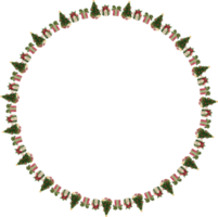 Christmas wreath frame. png