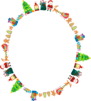 Christmas wreath frame. png