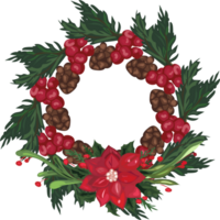 Navidad guirnalda ilustración en transparente antecedentes. png