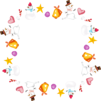 Christmas wreath frame. png