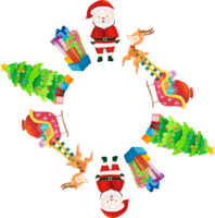 Christmas wreath frame. png