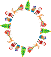 Christmas wreath frame. png