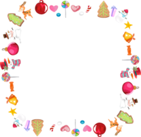 Christmas wreath frame. png