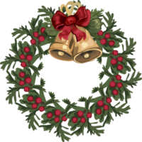 Navidad guirnalda ilustración en transparente antecedentes. png