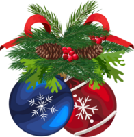 Christmas ball illustration on transparent background. png