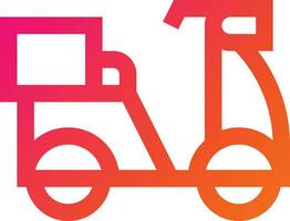 Delivery Bike Vector Icon Design Illustration