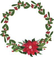 Navidad guirnalda ilustración en transparente antecedentes. png