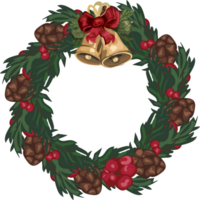 Navidad guirnalda ilustración en transparente antecedentes. png