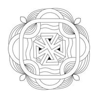 Seltic coloring book mandala page for kdp book interior. vector