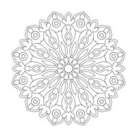 místico mandalas adulto colorante libro mandala página para kdp libro interior vector