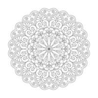 Paisley Dreams Adult coloring book mandala page for kdp book interior. vector