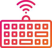 Wireless keyboard Vector Icon Design Illustration