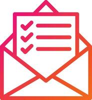 Mail List Vector Icon Design Illustration
