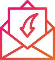 Receive Mail Vector Icon Design Illustration