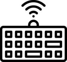 Wireless keyboard Vector Icon Design Illustration