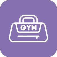 Gym Bag Vector Icon Design Illustration