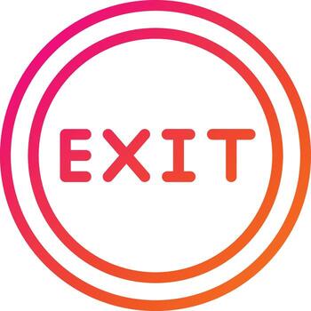Exit Vector Icon Design Illustration