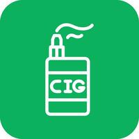 Electronic cigarette Vector Icon Design Illustration