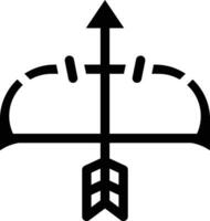 ilustración de diseño de icono de vector de arco