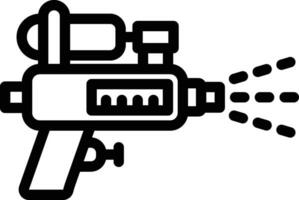 ilustración de diseño de icono de vector de pistola de agua