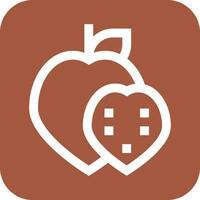 lactoso manzana vector icono diseño ilustración