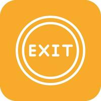 Exit Vector Icon Design Illustration