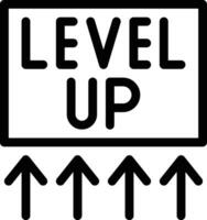 Level up Vector Icon Design Illustration