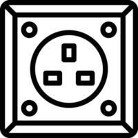 Power socket Vector Icon Design Illustration