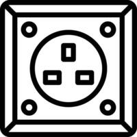 Power socket Vector Icon Design Illustration