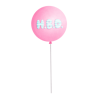 Rosa Geburtstagsballon png