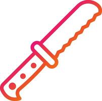 Bread Knife Vector Icon Design Illustration