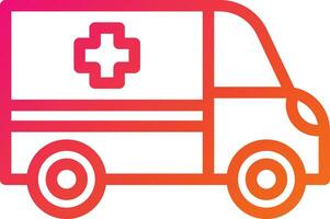 Ambulance Vector Icon Design Illustration