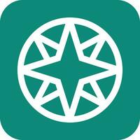 Compass Rose Vector Icon Design Illustration